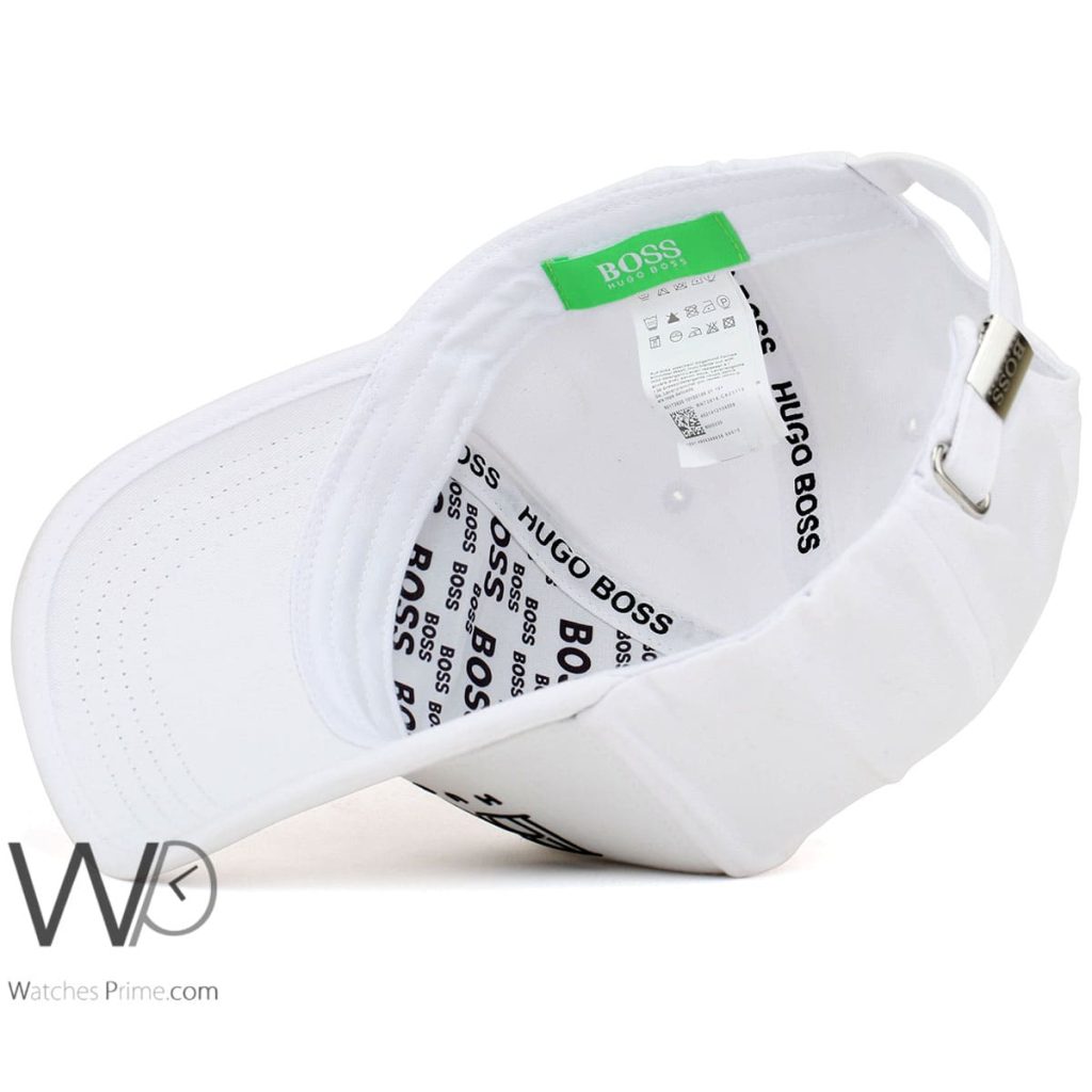 Hugo Boss Cotton Baseball Cap White | Watches Prime