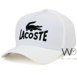 Lacoste sport baseball cap white cotton hat