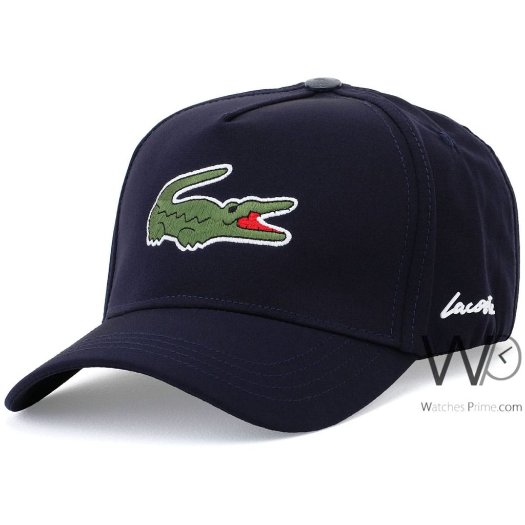 Lacoste Navy Blue Cotton Baseball Cap | Watches Prime