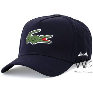 Lacoste sport baseball hat navy blue cotton cap