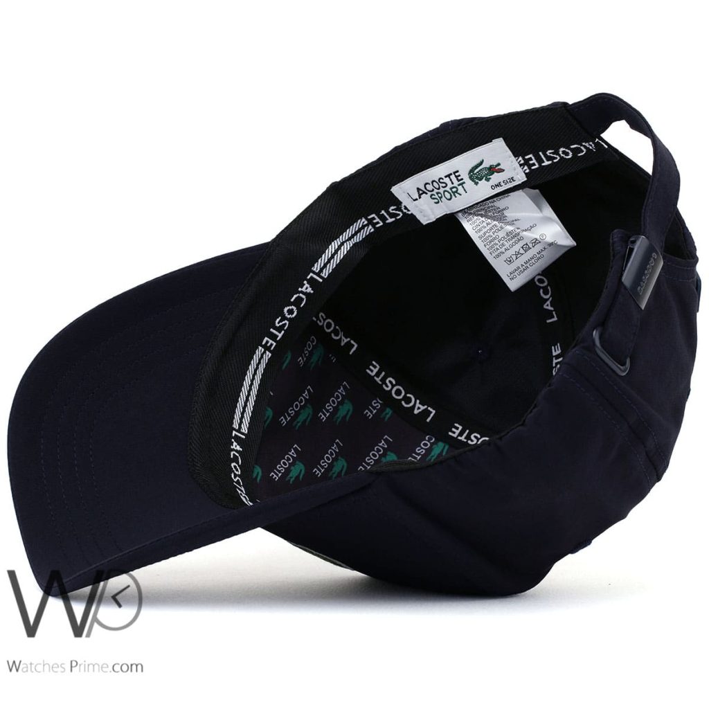 Lacoste Navy Blue Cotton Baseball Cap | Watches Prime