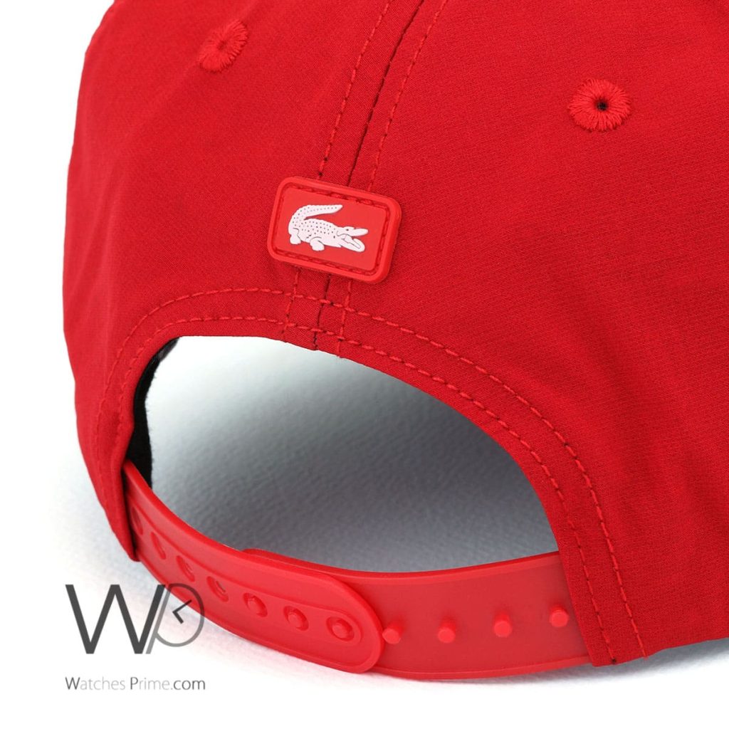 Lacoste Sport Red Blue Cotton Baseball Cap | Watches Prime