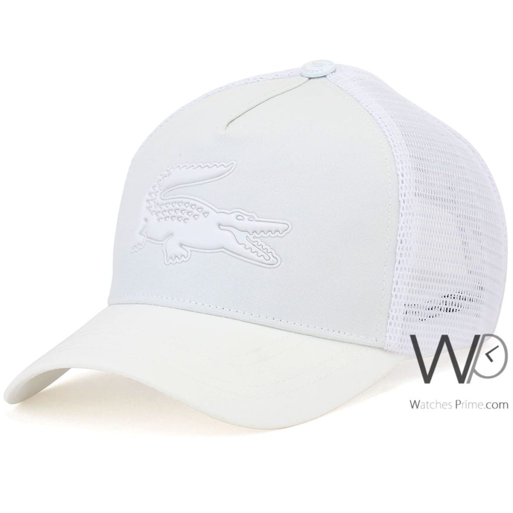 Lacoste Sport White mesh snapback Cap | Watches Prime