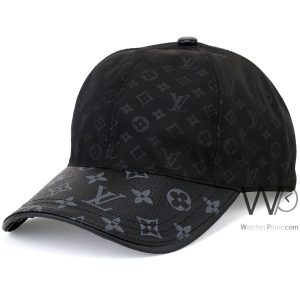 Louis vuitton lv pattern baseball cap black sun hat