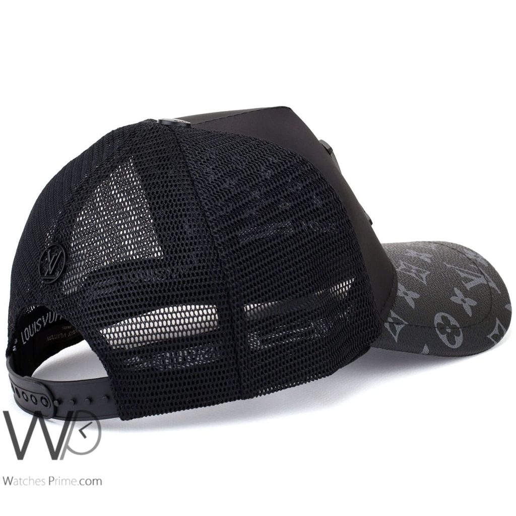 Louis Vuitton LV Black mesh snapback Cap | Watches Prime