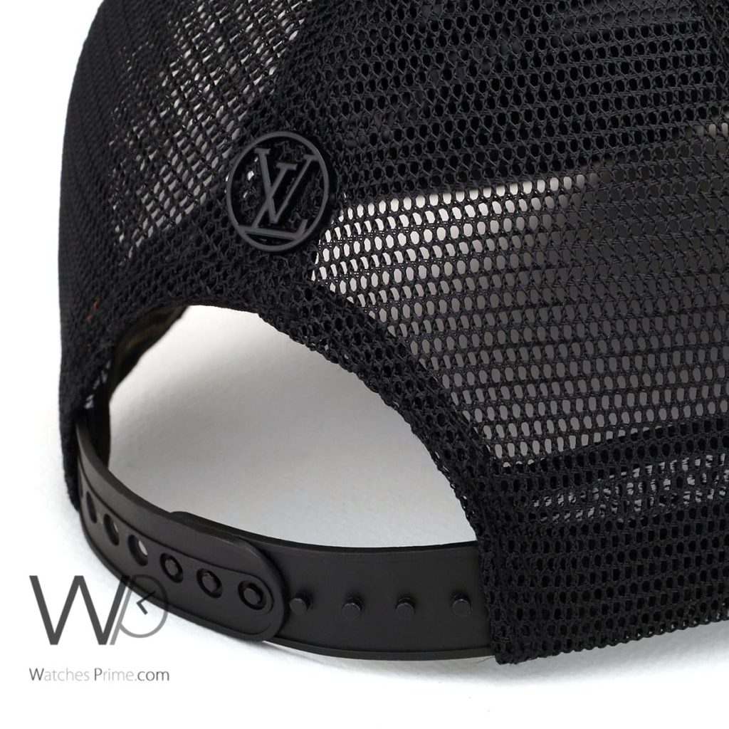 Louis Vuitton LV Black mesh snapback Cap | Watches Prime