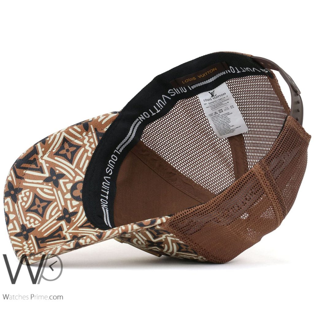 Louis Vuitton LV Brown mesh snapback Cap | Watches Prime