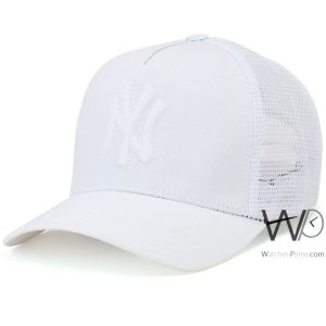 New york yankees ny trucker hat white mesh snapback cap