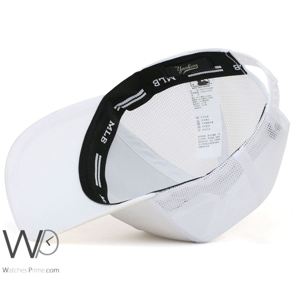 New York Yankees NY Trucker White Cap | Watches Prime
