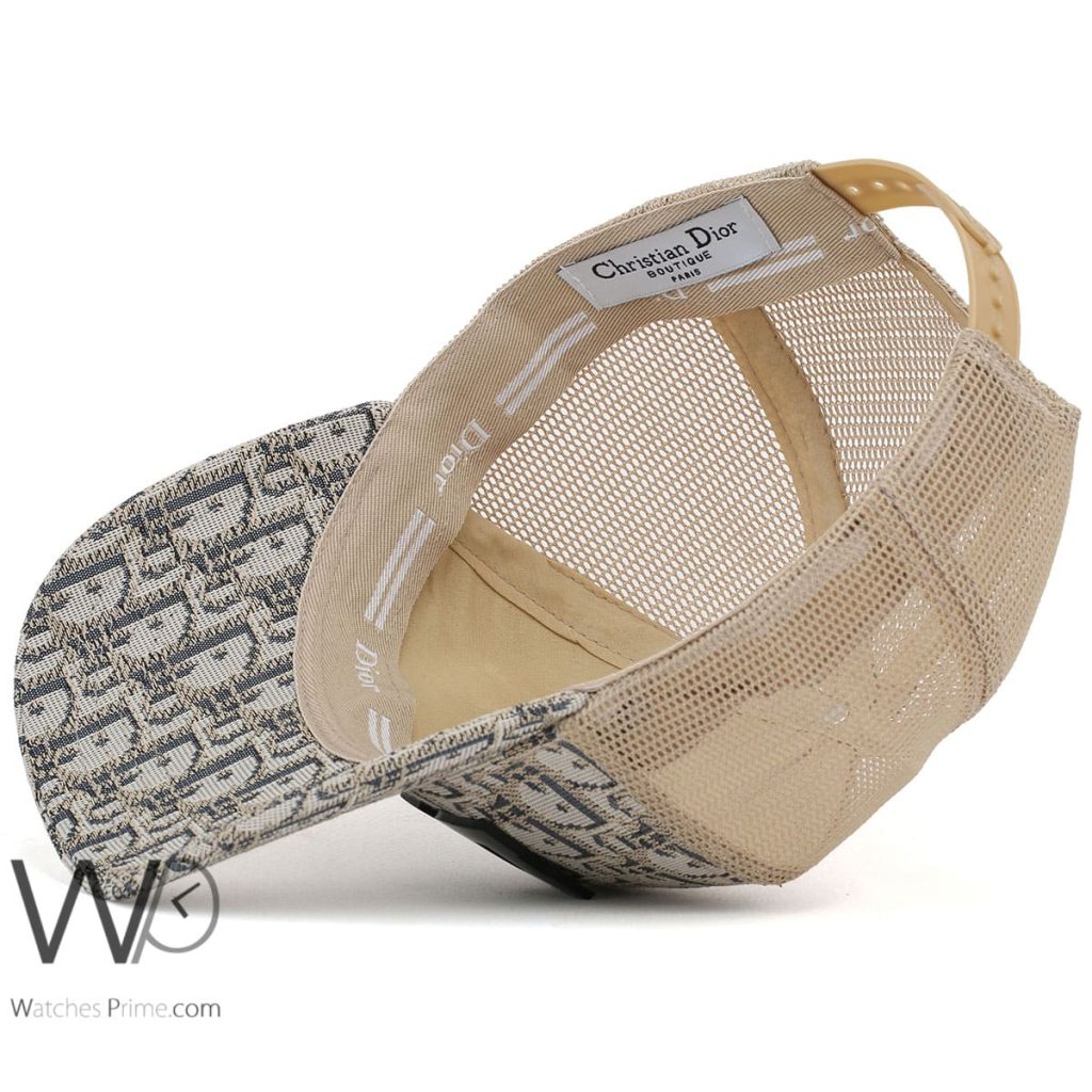 Patterned Christian Dior Trucker Beige Cap | Watches Prime