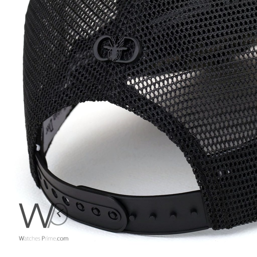 Patterned Christian Dior Trucker Black Cap | Watches Prime