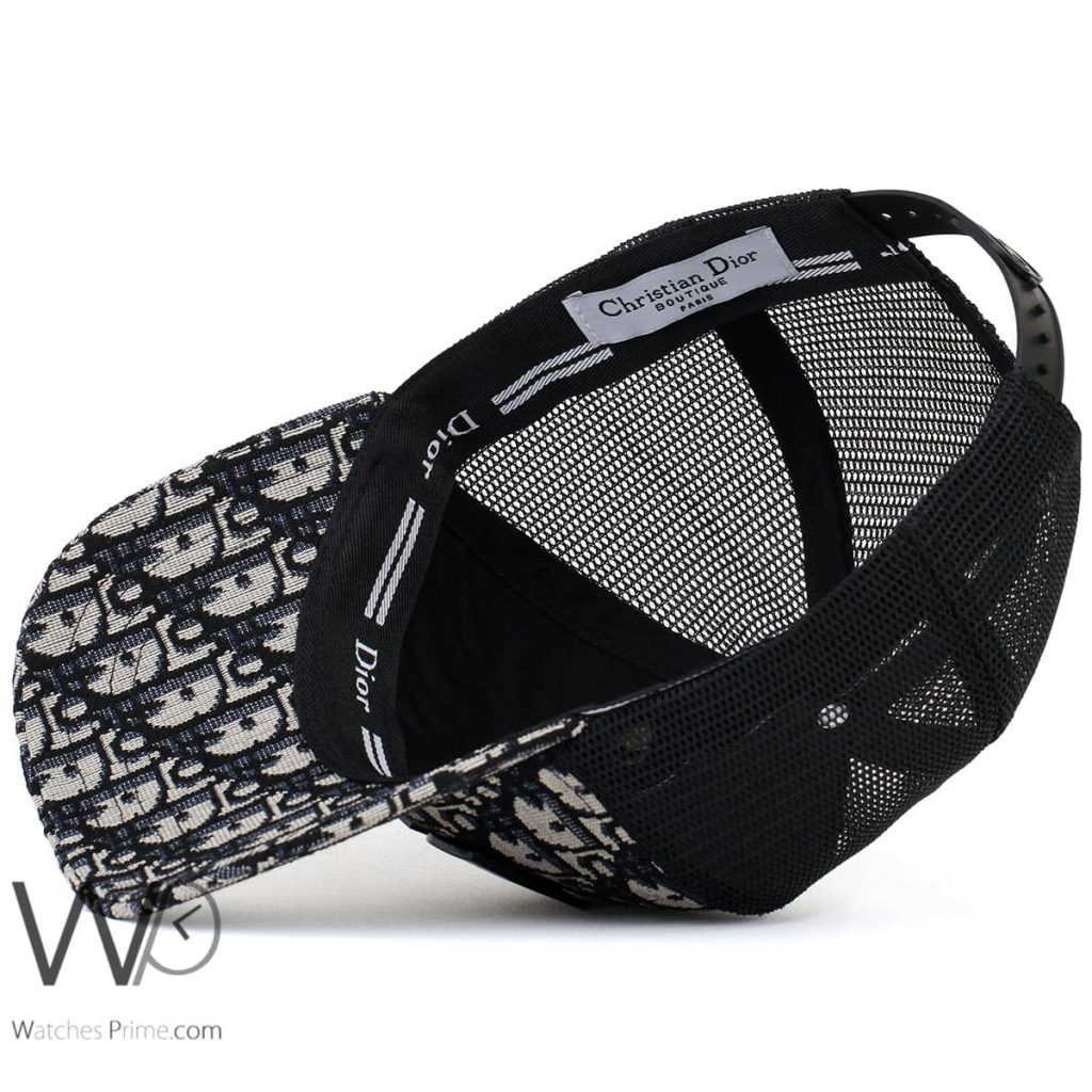 Patterned Christian Dior Trucker Black Cap | Watches Prime