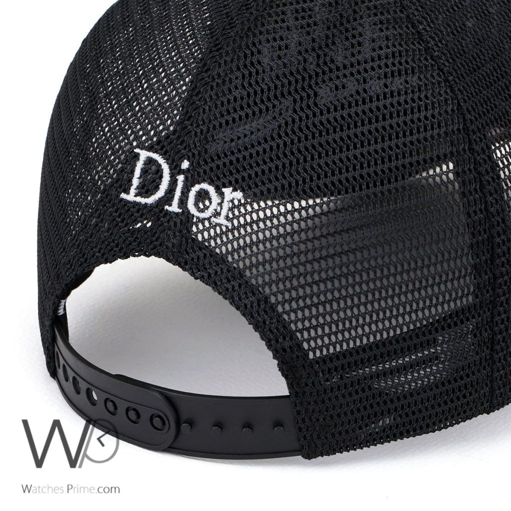 Patterned Christian Dior Trucker Black Cap | Watches Prime