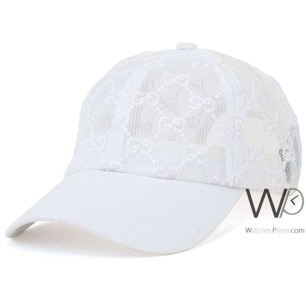 Gucci GG White Baseball Cap | Watches Prime