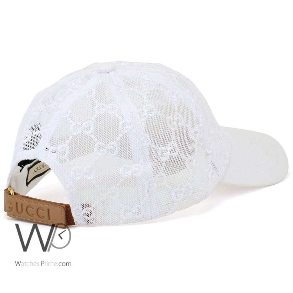 Gucci GG White Baseball Cap | Watches Prime