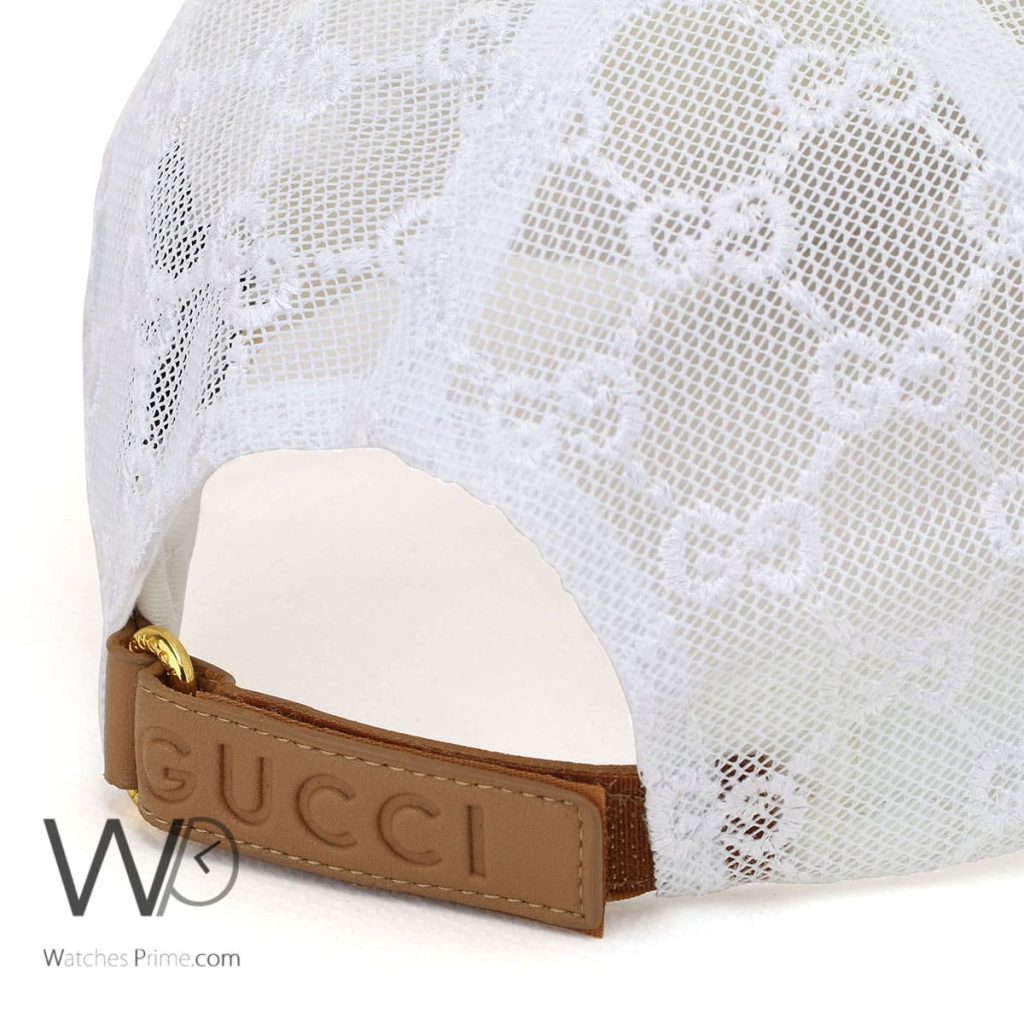 Gucci GG White Baseball Cap | Watches Prime