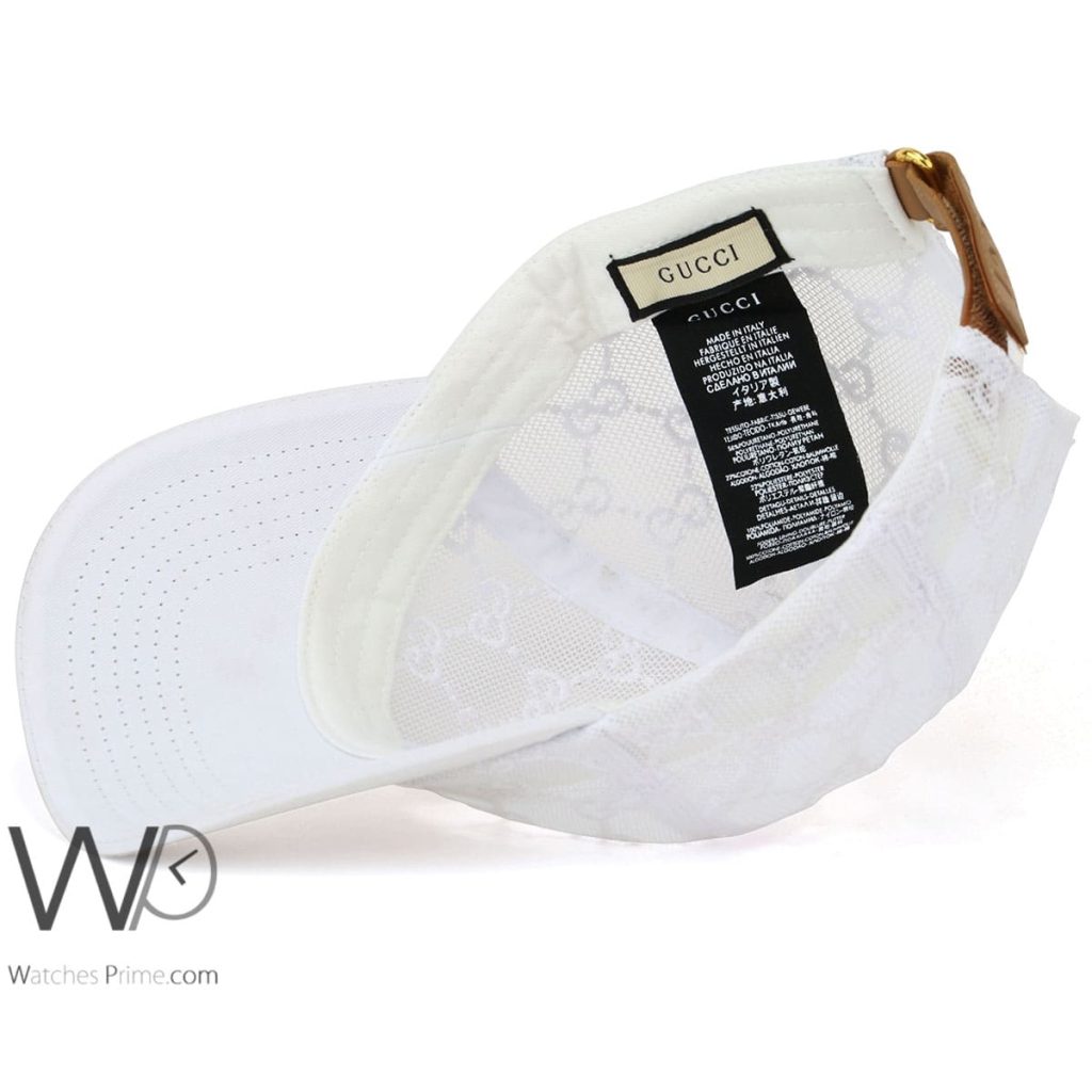 Gucci GG White Baseball Cap | Watches Prime