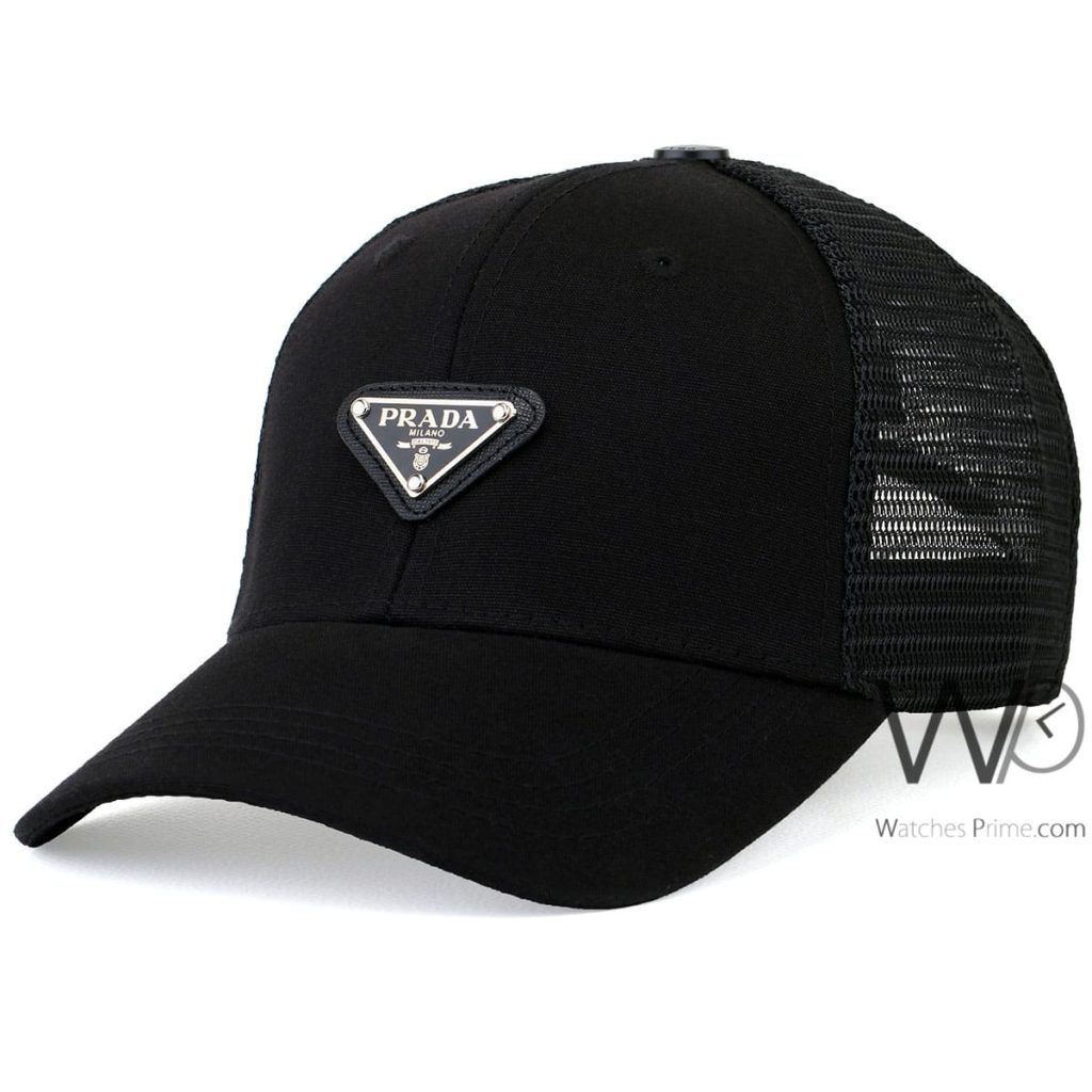 Prada Milano Black Mesh Cap | Watches Prime