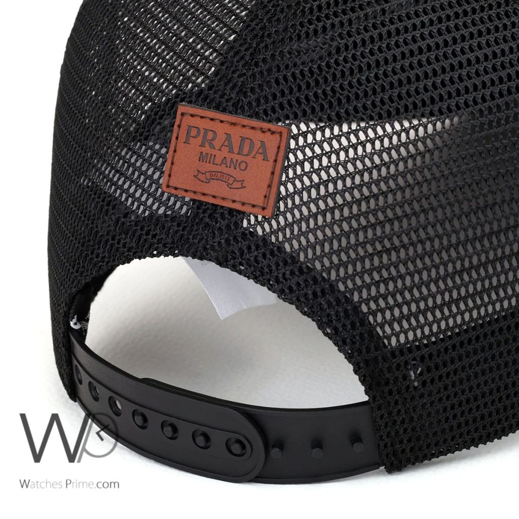 Prada Milano Black Mesh Cap | Watches Prime