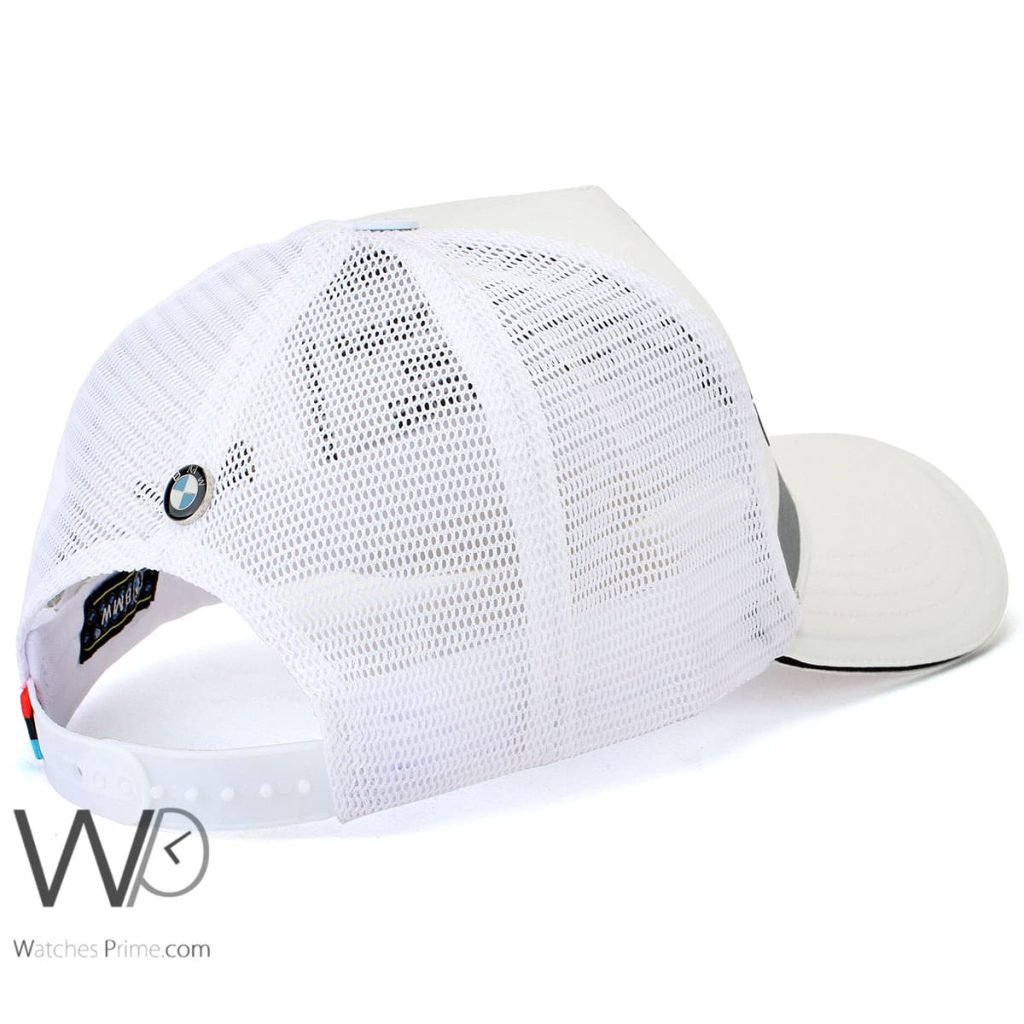 BMW Motor Sport White trucker Cap | Watches Prime