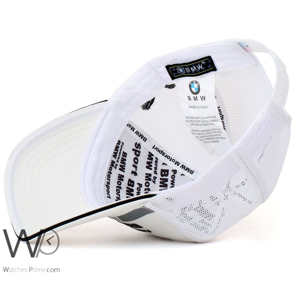 BMW Motor Sport White trucker Cap | Watches Prime