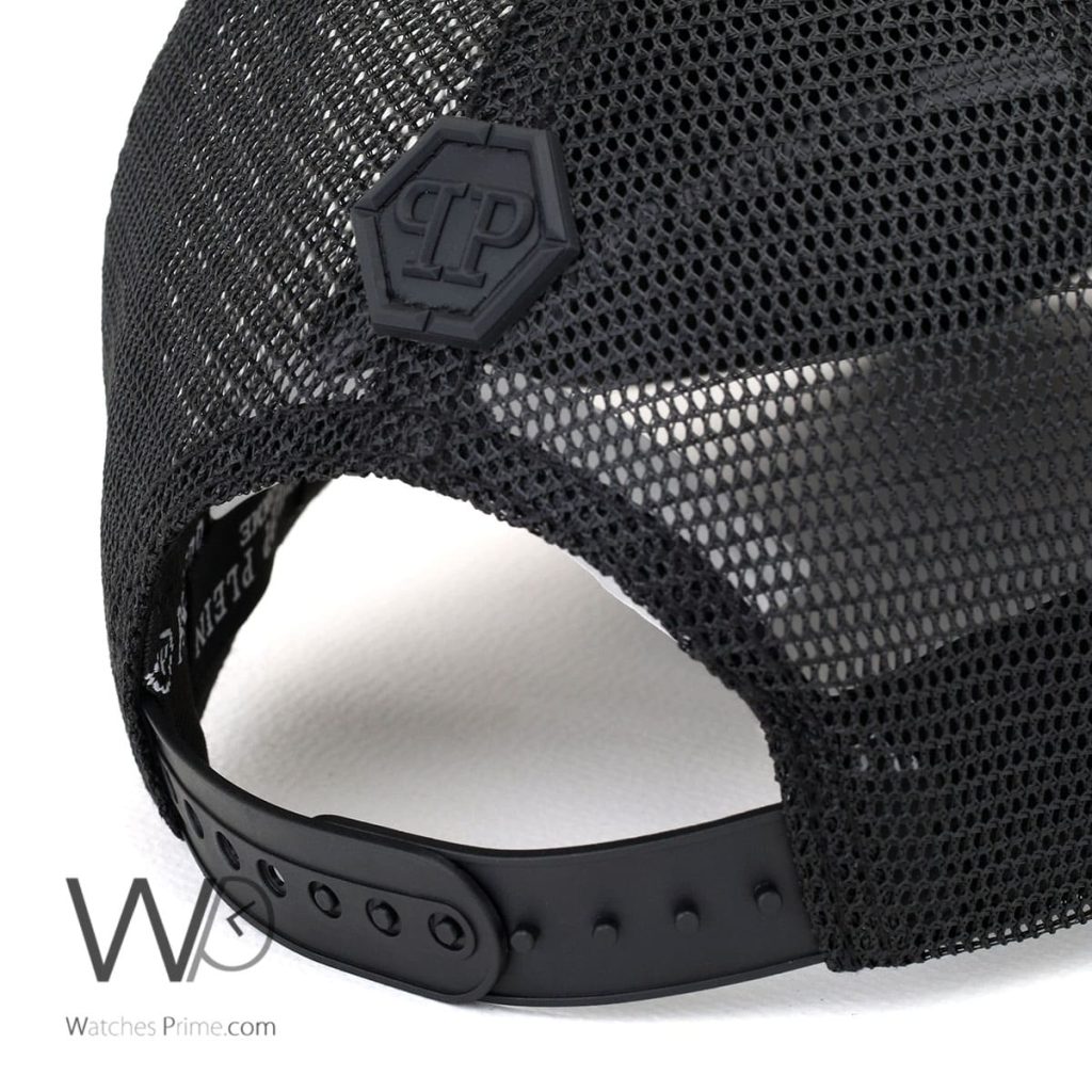 Philipp Plein PP Black Trucker Leather Cap | Watches Prime