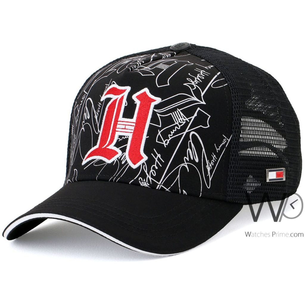 Tommy Hilfiger H Black Trucker Cap | Watches Prime
