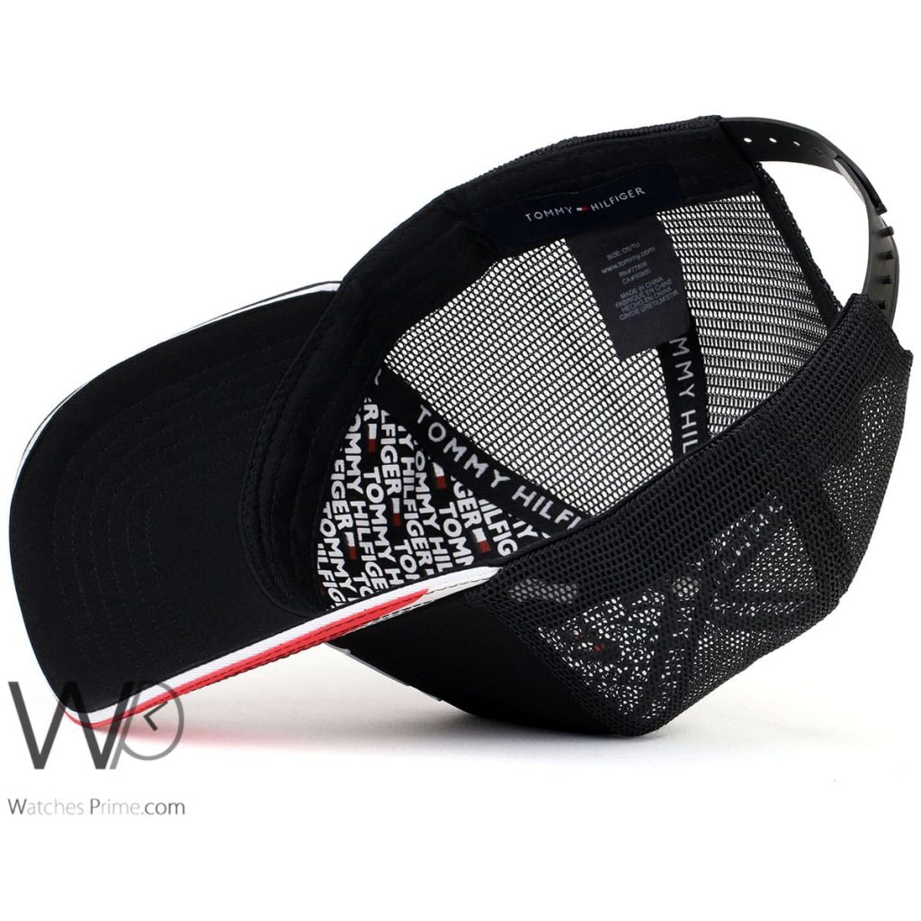 Tommy Hilfiger H Black Trucker Cap | Watches Prime