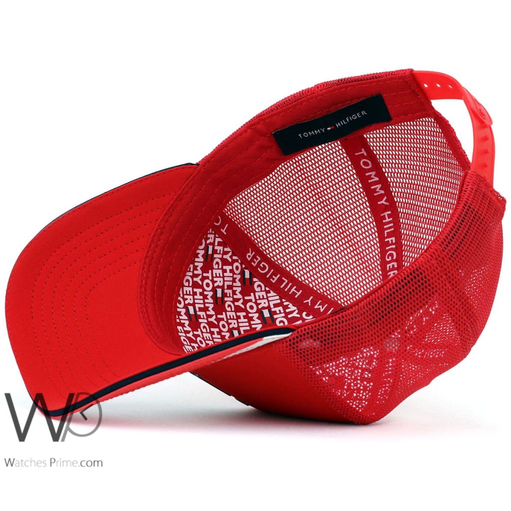 Tommy Hilfiger H Red Blue Trucker Cap | Watches Prime