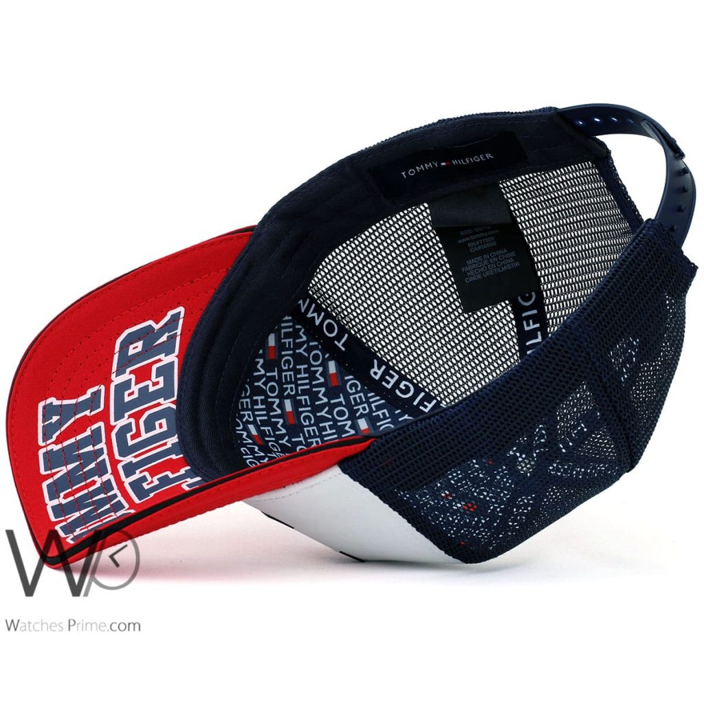 Tommy Hilfiger TH Red White Blue Trucker Cap | Watches Prime