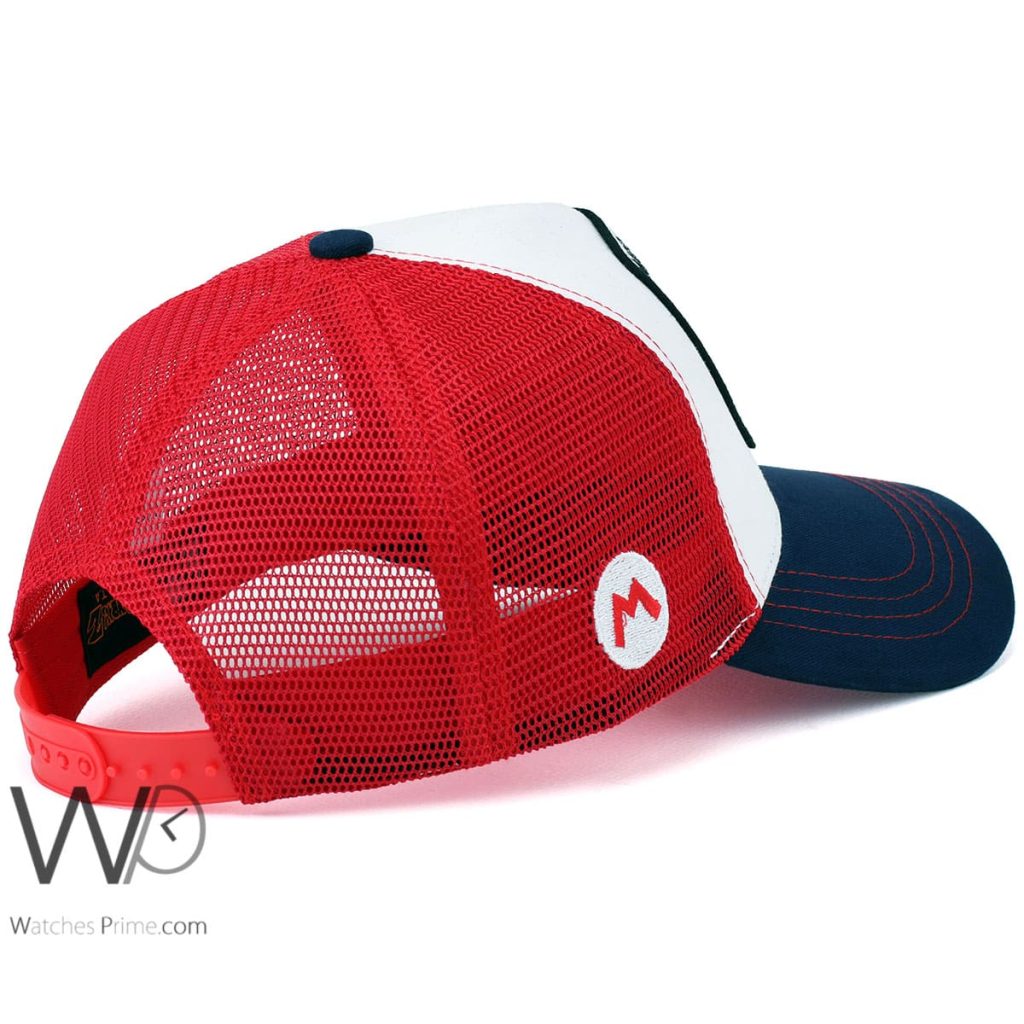 Super Mario Capslab white Red Blue Trucker Cap | Watches Prime
