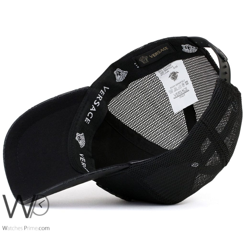 Vercase gianni leather snapback Black Cap | Watches Prime