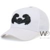 Vercase leather mesh snapback White Cap | Watches Prime