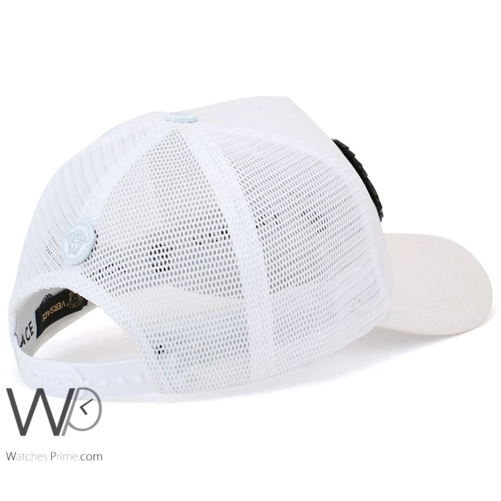 Vercase leather mesh snapback White Cap | Watches Prime