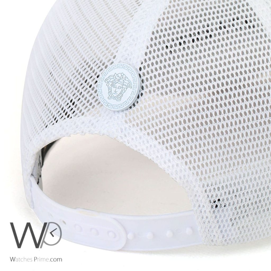 Vercase leather mesh snapback White Cap | Watches Prime