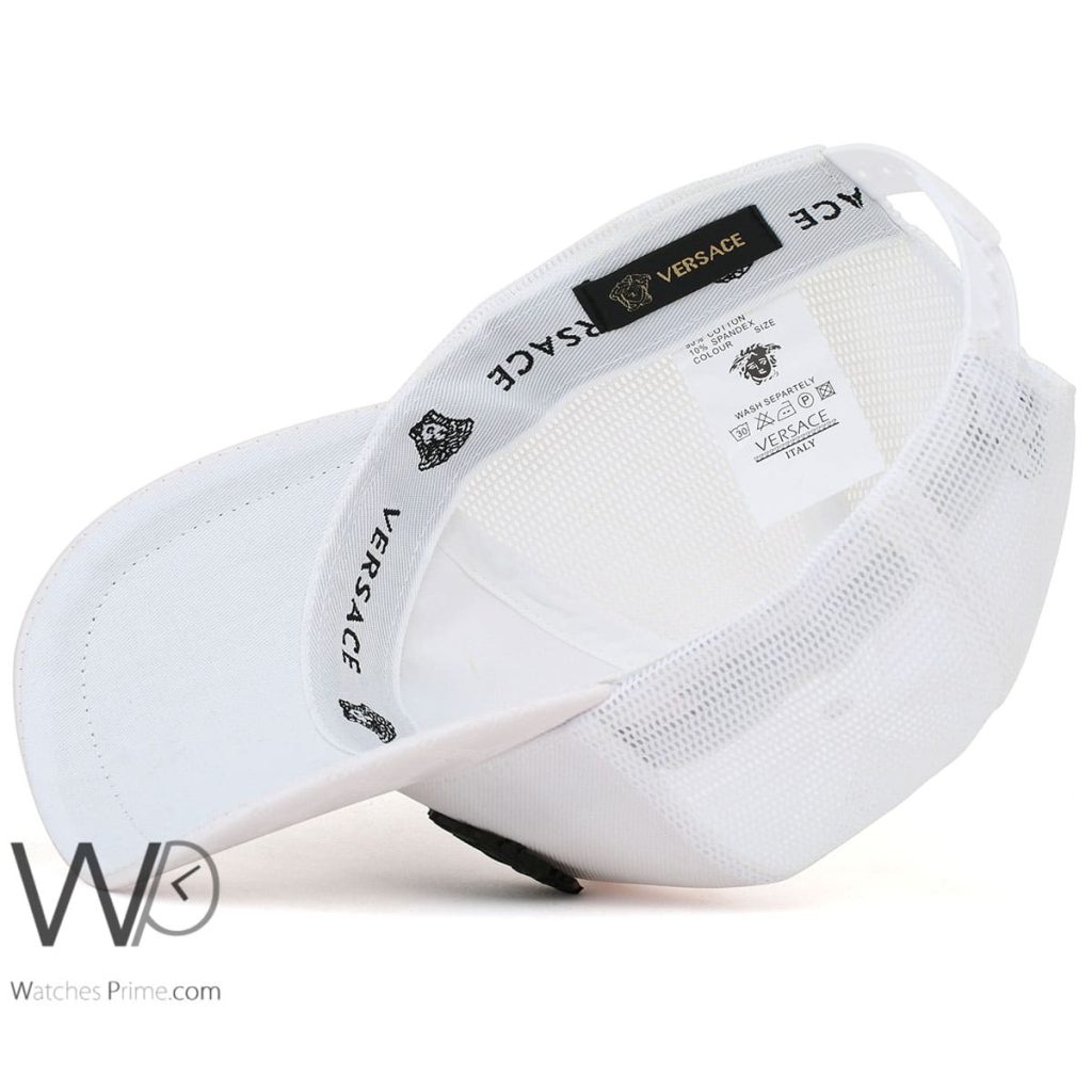 Vercase leather mesh snapback White Cap | Watches Prime