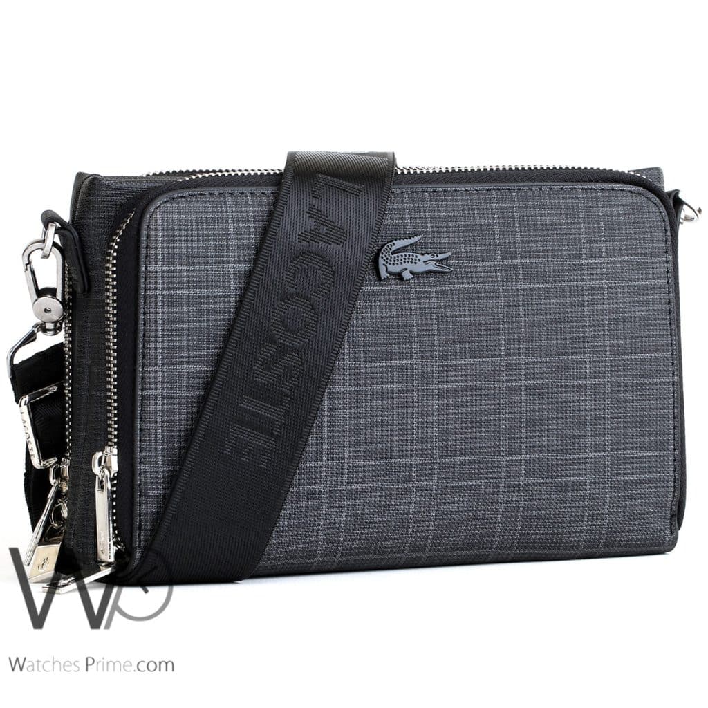Lacoste crossbody shoulder Gray For Men | Watches Prime