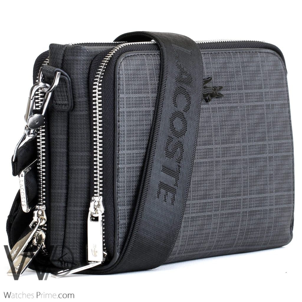 Lacoste crossbody shoulder Gray For Men | Watches Prime