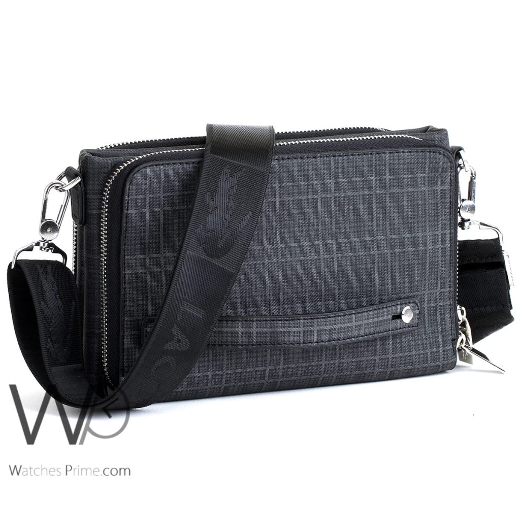 Lacoste crossbody shoulder Gray For Men | Watches Prime