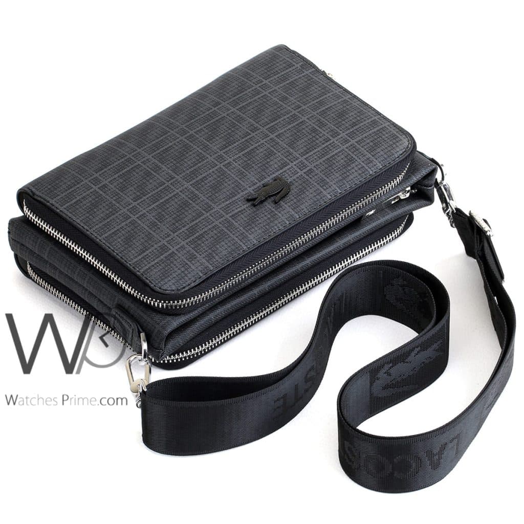 Lacoste crossbody shoulder Gray For Men | Watches Prime