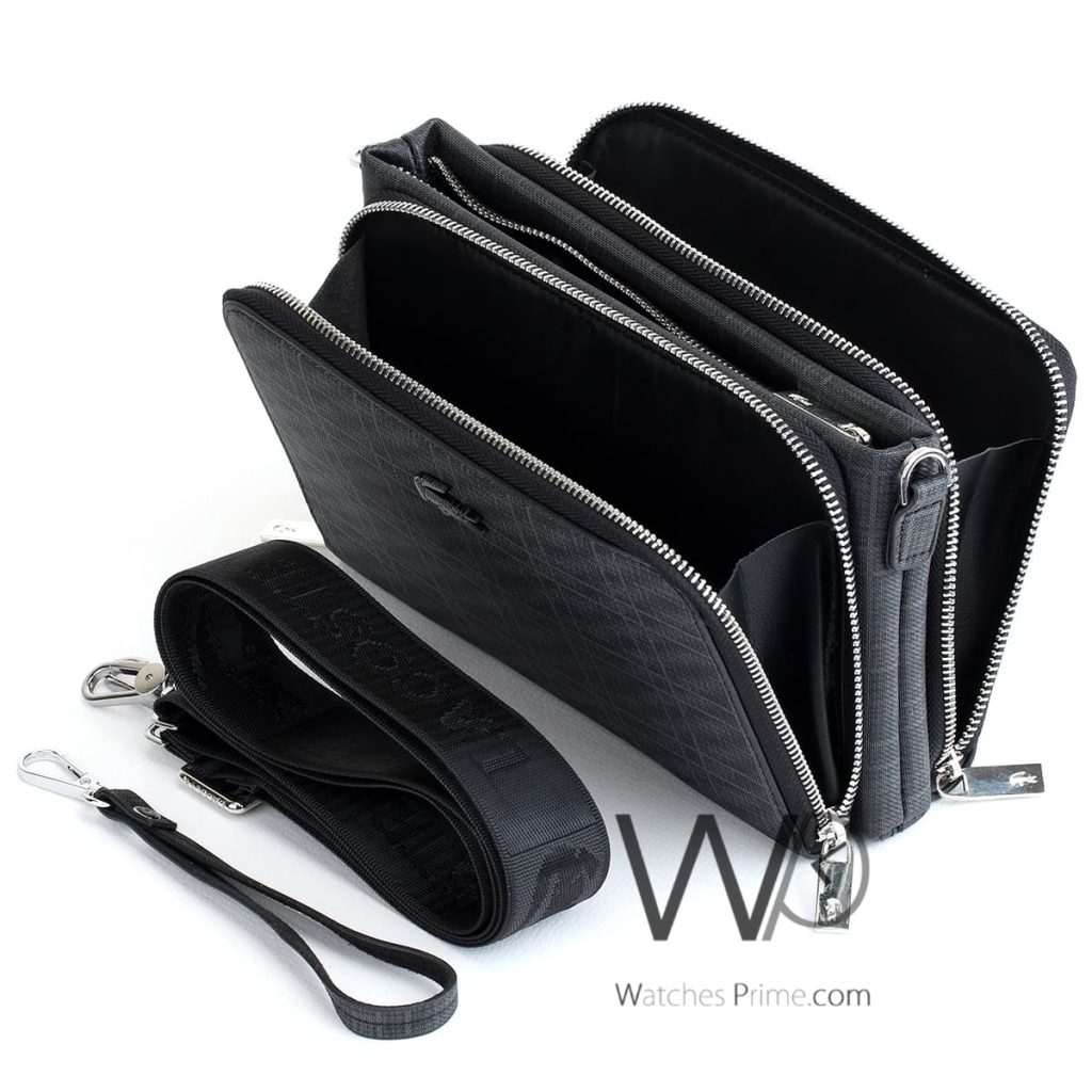Lacoste crossbody shoulder Gray For Men | Watches Prime