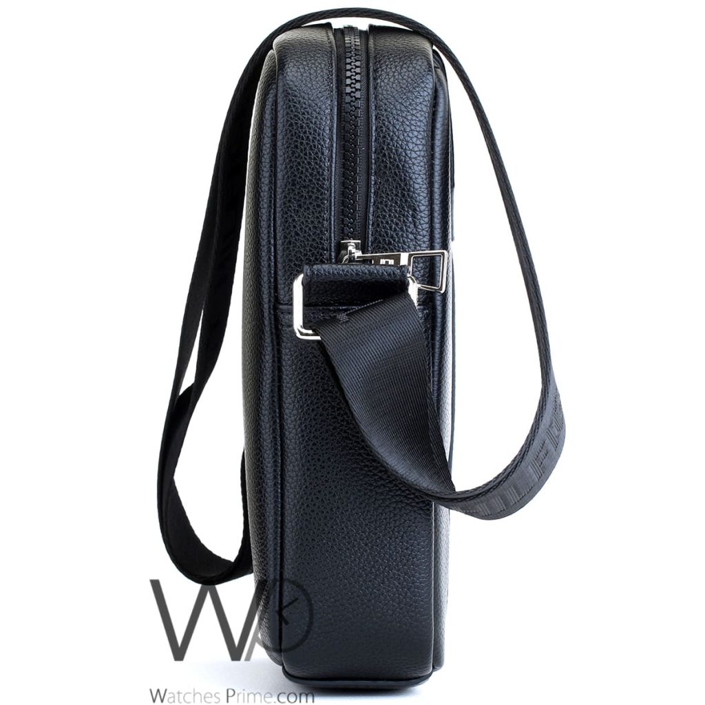 Tommy Hilfiger Black Crossbody Messenger Men | Watches Prime