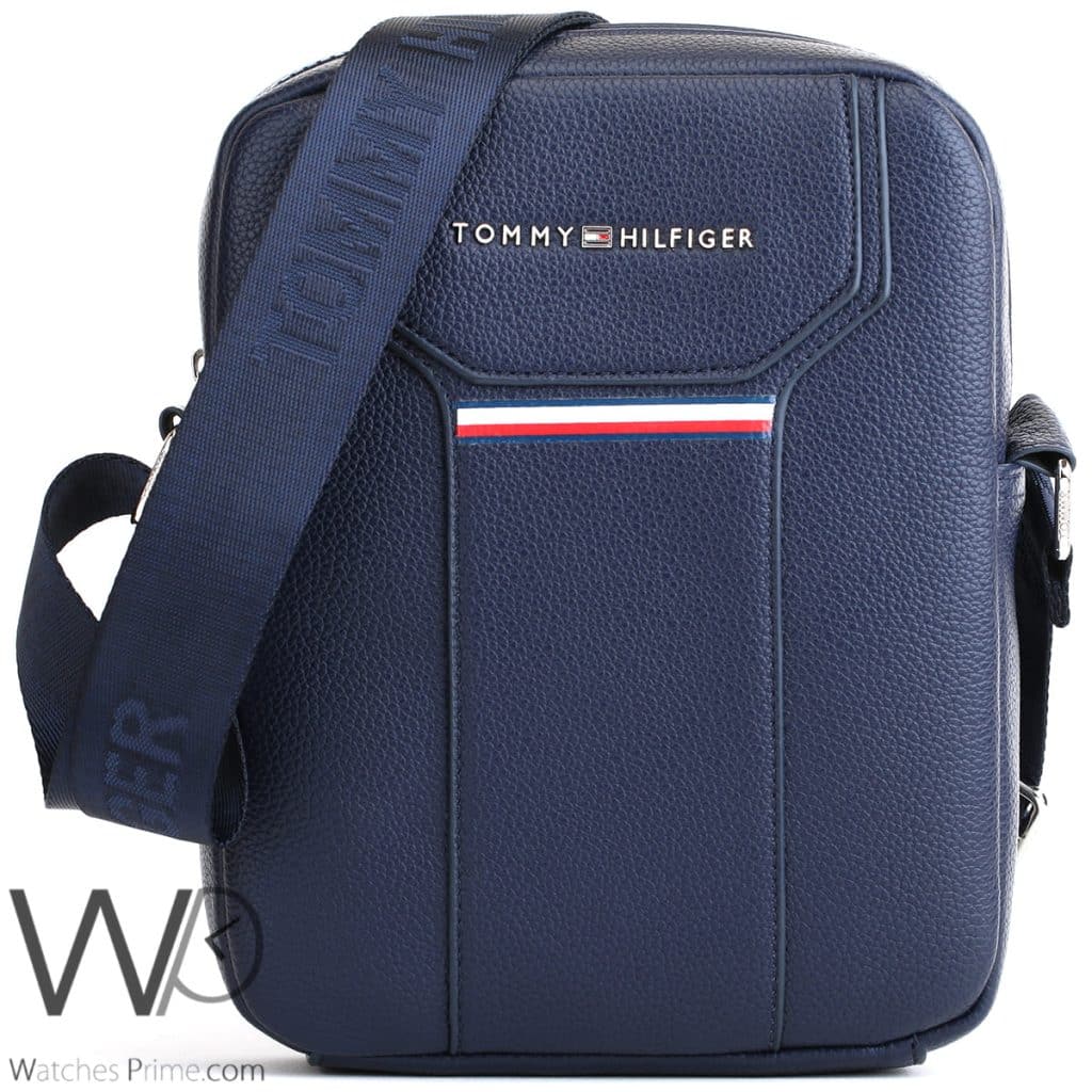 Tommy Hilfiger Blue Crossbody Messenger Men | Watches Prime