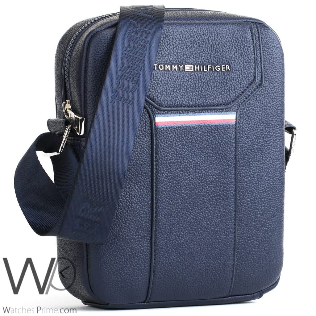 Tommy Hilfiger Blue Crossbody Messenger Men | Watches Prime