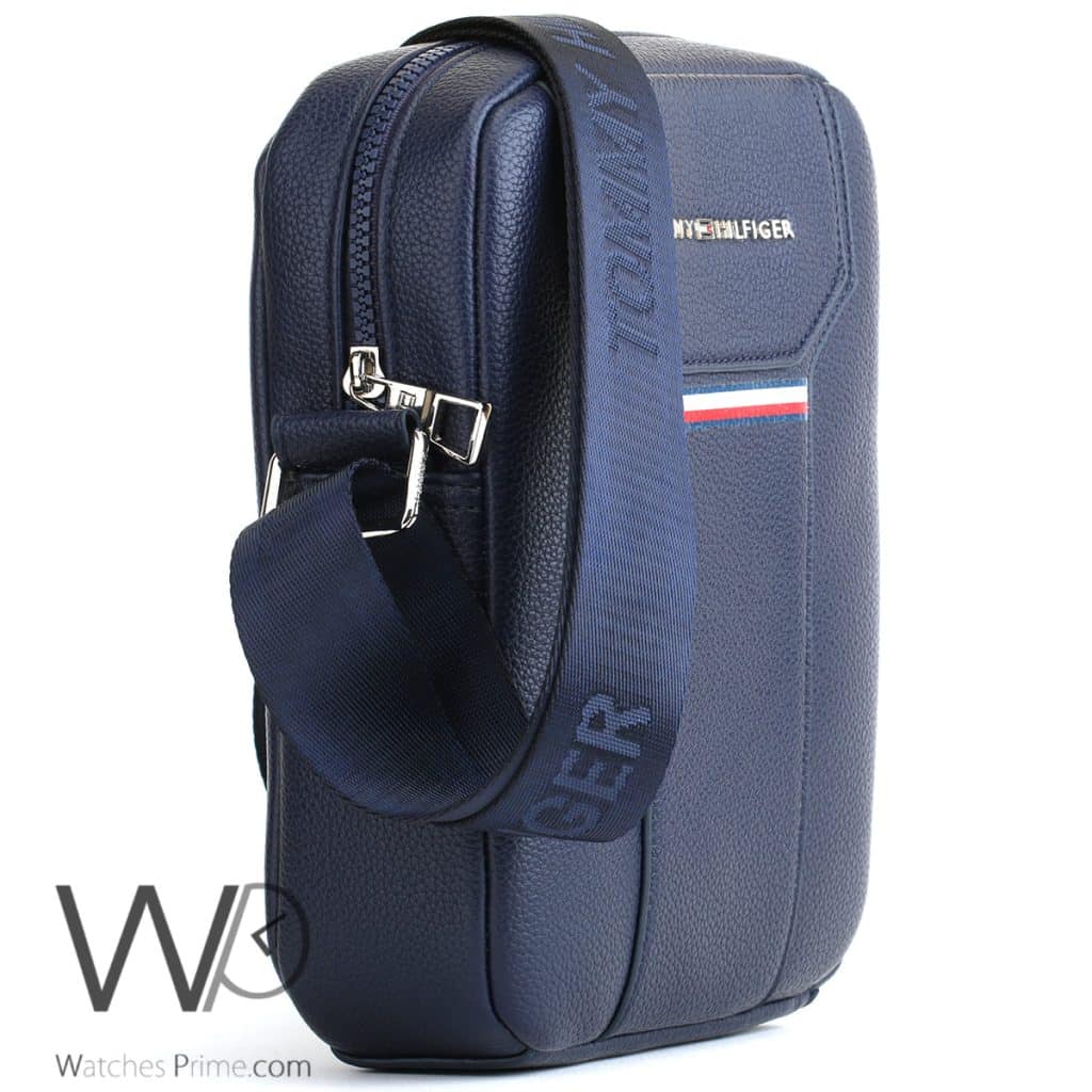 Tommy Hilfiger Blue Crossbody Messenger Men | Watches Prime
