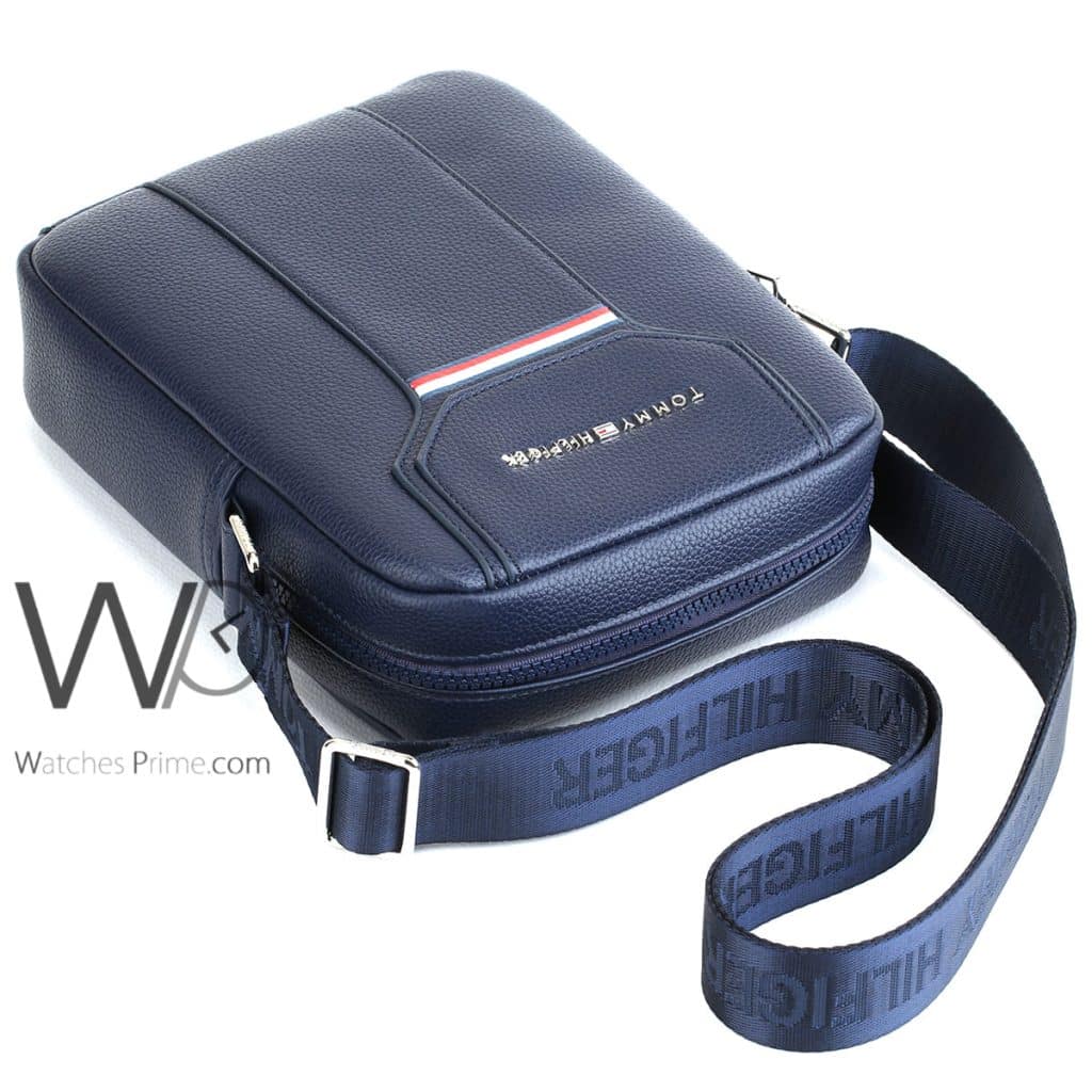 Tommy Hilfiger Blue Crossbody Messenger Men | Watches Prime