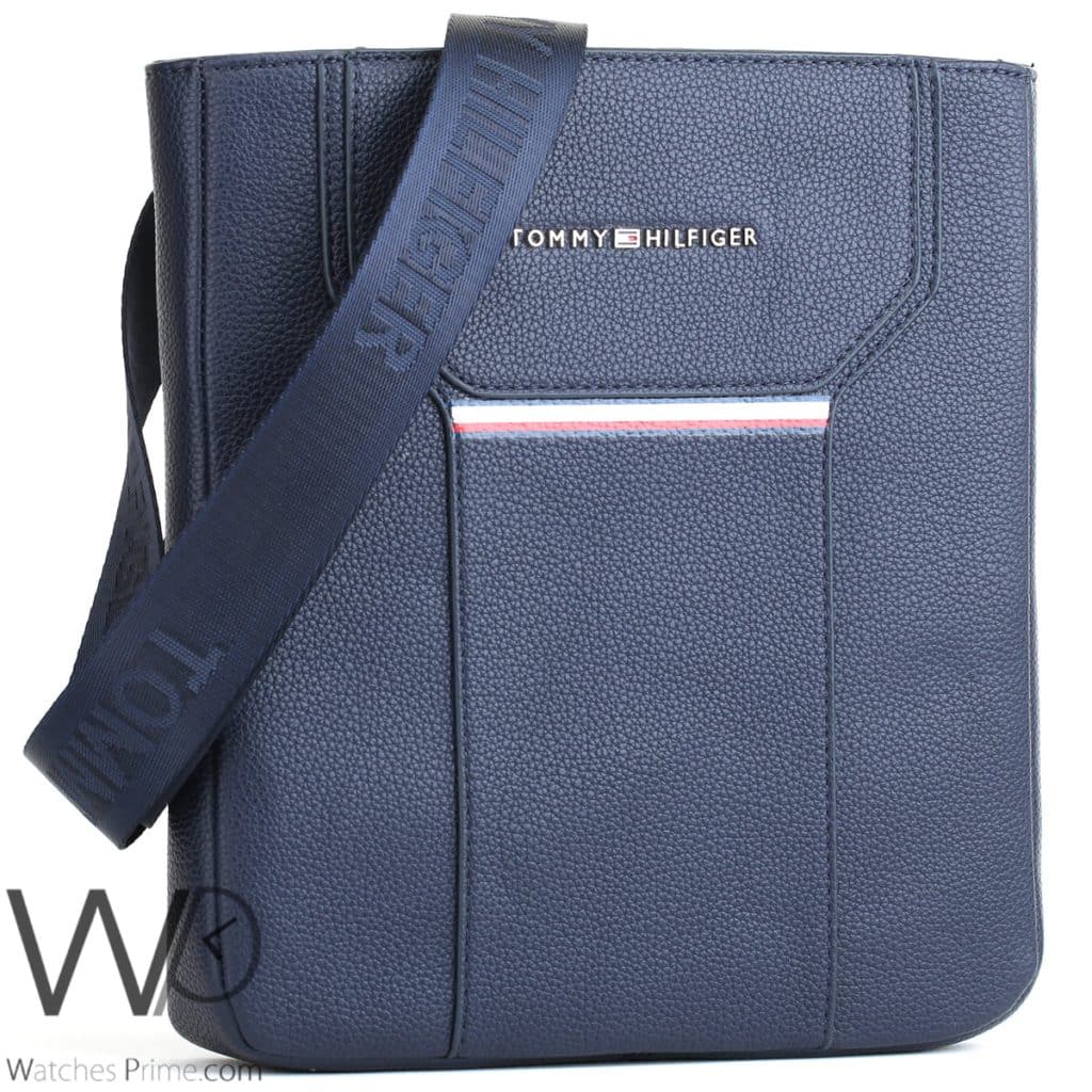 Tommy Hilfiger Navy Crossbody Messenger Men | Watches Prime