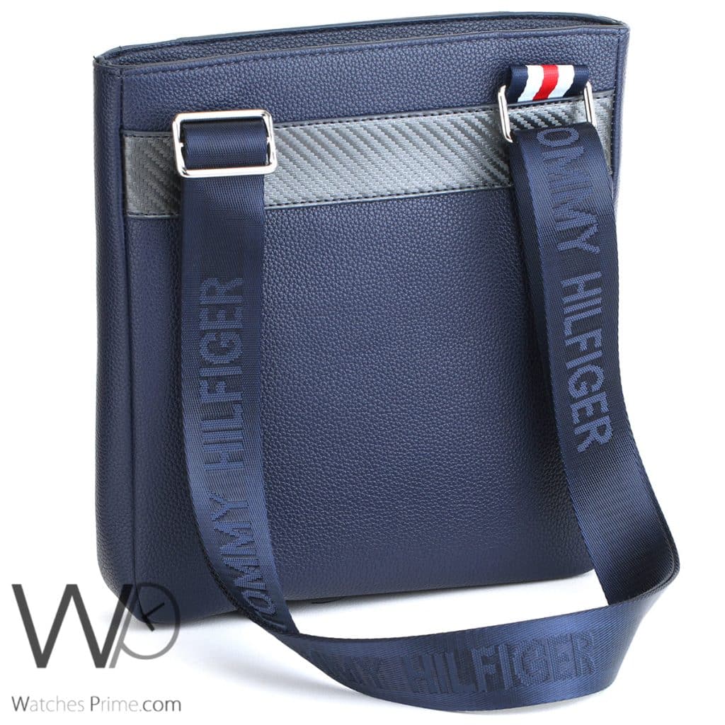 Tommy Hilfiger Navy Crossbody Messenger Men | Watches Prime