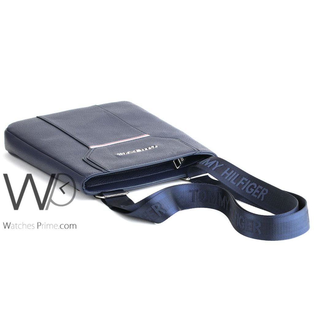 Tommy Hilfiger Navy Crossbody Messenger Men | Watches Prime