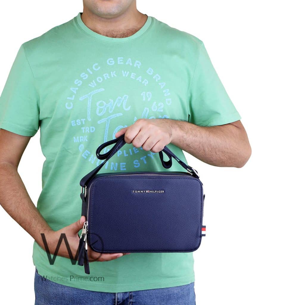 Tommy Hilfiger Men Crossbody Shoulder Blue | Watches Prime
